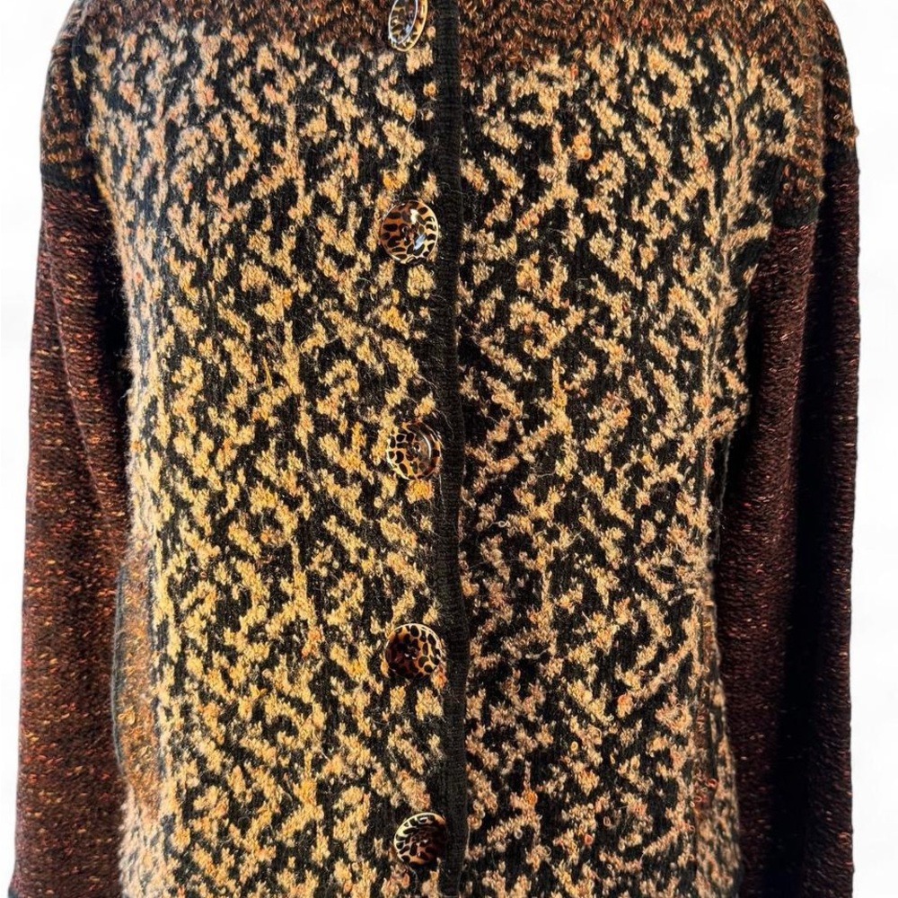 Vintage curio anthropology cardigan,